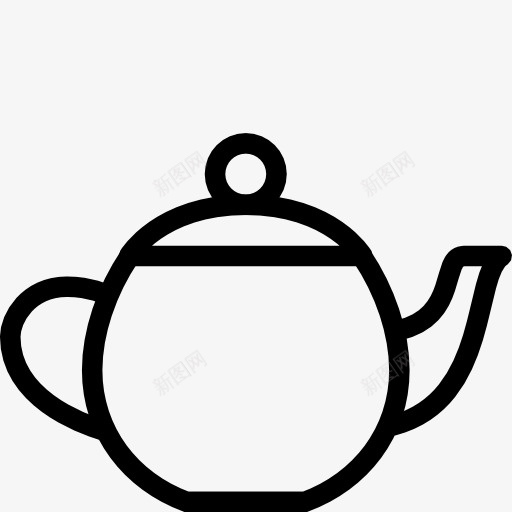 茶壶ios7Lineicons图标png_新图网 https://ixintu.com teapot 茶壶