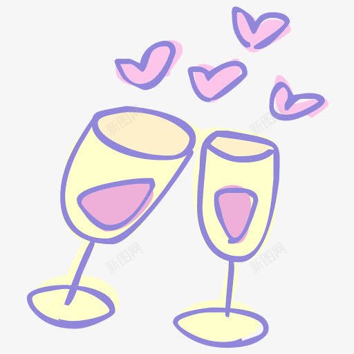 干杯valentinesdayicons图标png_新图网 https://ixintu.com cheers 干杯