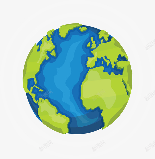 美丽绿化世界地球矢量图ai免抠素材_新图网 https://ixintu.com 世界 世界地球 地球 矢量png 绿化地球 蓝色地球 矢量图