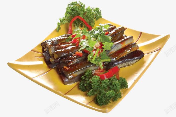 凉拌茄条png免抠素材_新图网 https://ixintu.com 中华美食 中国美食 产品实物 凉拌菜 绿色食品 茄子 茄条 菜品 餐饮