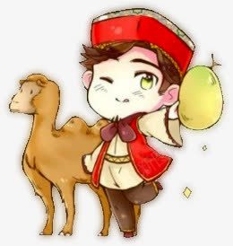 新疆人物骆驼手绘png免抠素材_新图网 https://ixintu.com 中国新疆 人物 新疆 骆驼