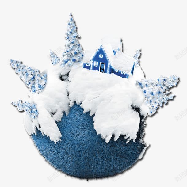 雪花地球png免抠素材_新图网 https://ixintu.com 围绕 地球 晶莹