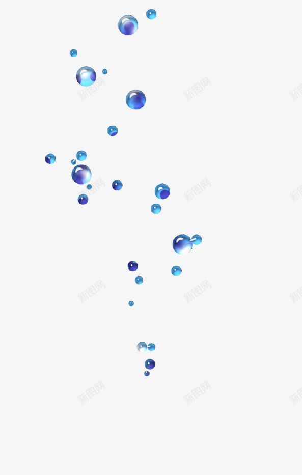 漂浮的漂亮蓝色珠子png免抠素材_新图网 https://ixintu.com 漂亮 漂浮 珠子 蓝色