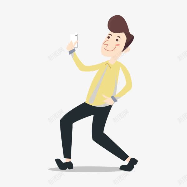 走路看手机摔手机png免抠素材_新图网 https://ixintu.com 不小心摔手机 卡通 手绘 担心手机 摔手机 看手机 走路