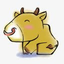十二生肖卡通图案牛png免抠素材_新图网 https://ixintu.com 十二生肖 卡通图案 牛 黄色