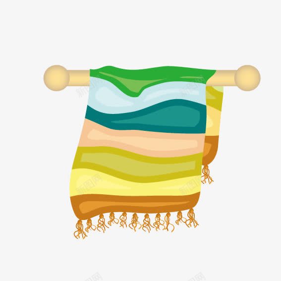晾毛巾架矢量图ai免抠素材_新图网 https://ixintu.com 晾衣架 毛巾 洗澡 矢量图