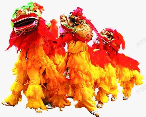 中国传统文化舞狮png免抠素材_新图网 https://ixintu.com 中国 传统 文化 舞狮