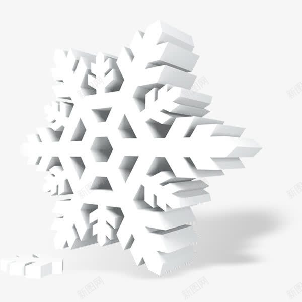 立体雪花png免抠素材_新图网 https://ixintu.com 冬季 寒冷 雪花