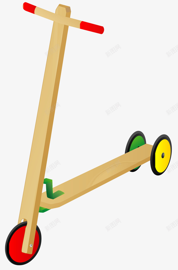 手绘玩具车矢量图ai免抠素材_新图网 https://ixintu.com 手绘 滑轮 玩具车 矢量图