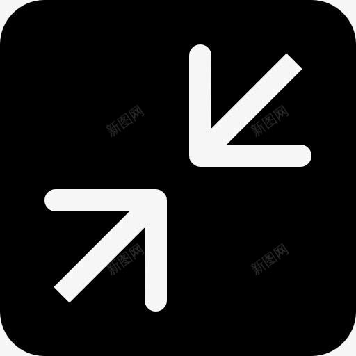 两箭黑色方形按钮图标png_新图网 https://ixintu.com 两 两箭 大杯固体 按钮 方形 界面 箭 象征 黑色