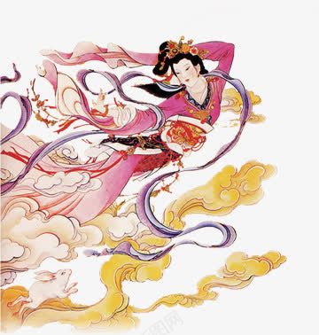 翩翩飞舞的嫦娥png免抠素材_新图网 https://ixintu.com 中秋 卡通 嫦娥 节日