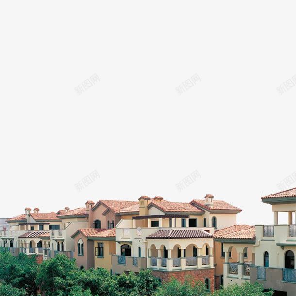 中外别墅建筑物png免抠素材_新图网 https://ixintu.com 中外别墅建筑物 中外建筑物 别墅建筑物 连排别墅