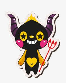 恶魔小怪物png免抠素材_新图网 https://ixintu.com 卡通 坏笑 黑色
