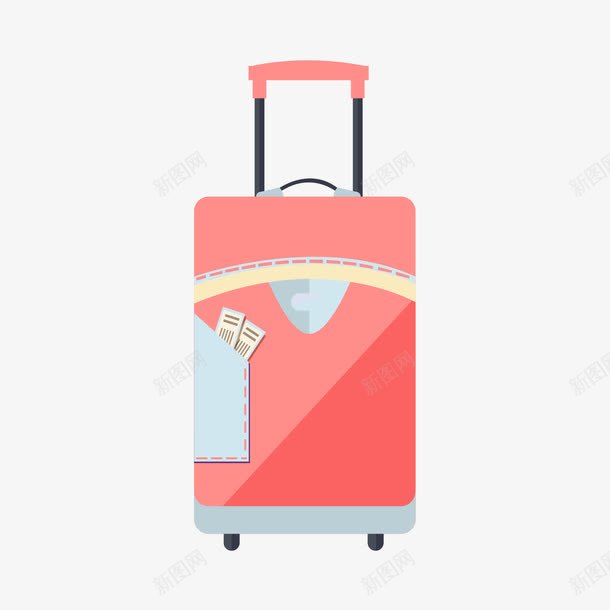 扁平化旅行箱png免抠素材_新图网 https://ixintu.com 扁平化 旅行箱