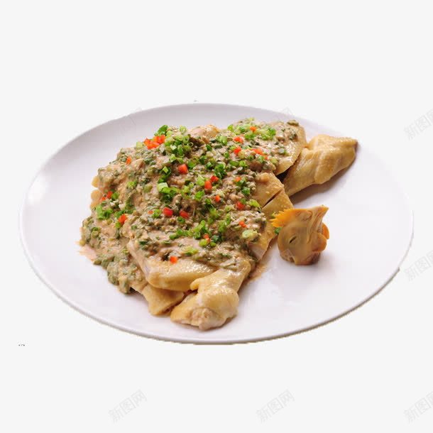 大漠风沙鸡png免抠素材_新图网 https://ixintu.com 中式菜品 传统特产 传统菜 口水鸡 大漠风沙鸡 川味鸡 白切鸡 艺术摆盘 鸡肉