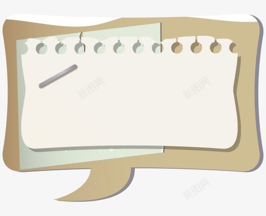 笔记本对话框apng免抠素材_新图网 https://ixintu.com 对话框 笔记