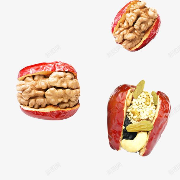 摄影食品枣夹核桃png免抠素材_新图网 https://ixintu.com 摄影 核桃 食品