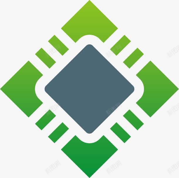 卡通精密电路板png免抠素材_新图网 https://ixintu.com 接线图 电路板圆形 电路版 绿色电路板