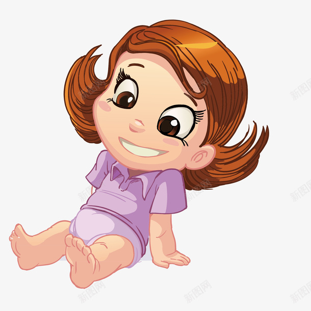 可爱的小姑娘png免抠素材_新图网 https://ixintu.com png图形 png装饰 卡通 女孩 小姑娘 装饰