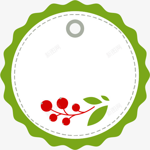 绿色简约草环png免抠素材_新图网 https://ixintu.com 免抠PNG 植物 简约 绿色 草环