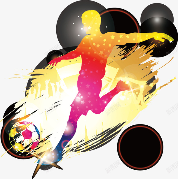 人物剪影矢量图ai免抠素材_新图网 https://ixintu.com 世界杯 人物剪影 运动员 矢量图