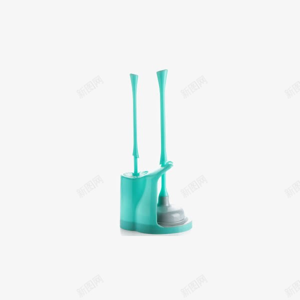 简家加厚塑料马桶刷皮蓝色png免抠素材_新图网 https://ixintu.com 产品实物 卫生间马桶刷子 厕所清洁刷 马桶刷