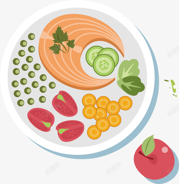 手绘各色各样美食拼盘矢量图ai免抠素材_新图网 https://ixintu.com 图形 手绘 早餐 糕点 美食拼盘 蛋糕 零食 食品 饼干 矢量图