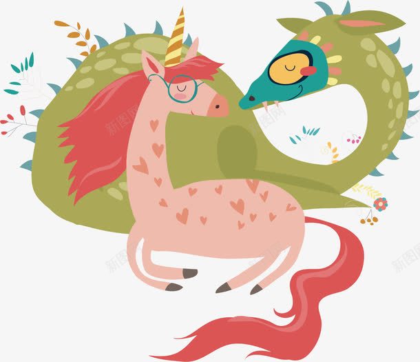 手绘可爱小马海报png免抠素材_新图网 https://ixintu.com 创意 可爱 小马 手绘图 海报 漫画 简单