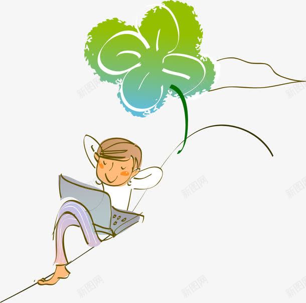 卡通人物人物png免抠素材_新图网 https://ixintu.com 人物 卡通 卡通人物 小男孩 插画 读书