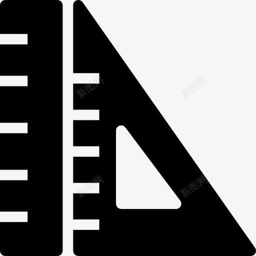 尺图标png_新图网 https://ixintu.com 几何 工具和用具 杂 测量 绘图 统治者 统治者的措施 设置广场