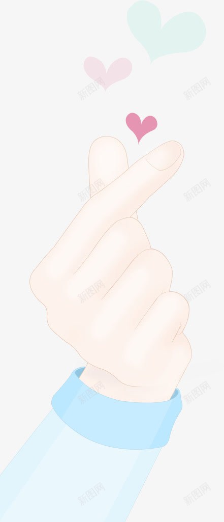 可爱卡通手绘传递爱心png免抠素材_新图网 https://ixintu.com 传递 卡通 可爱 爱心