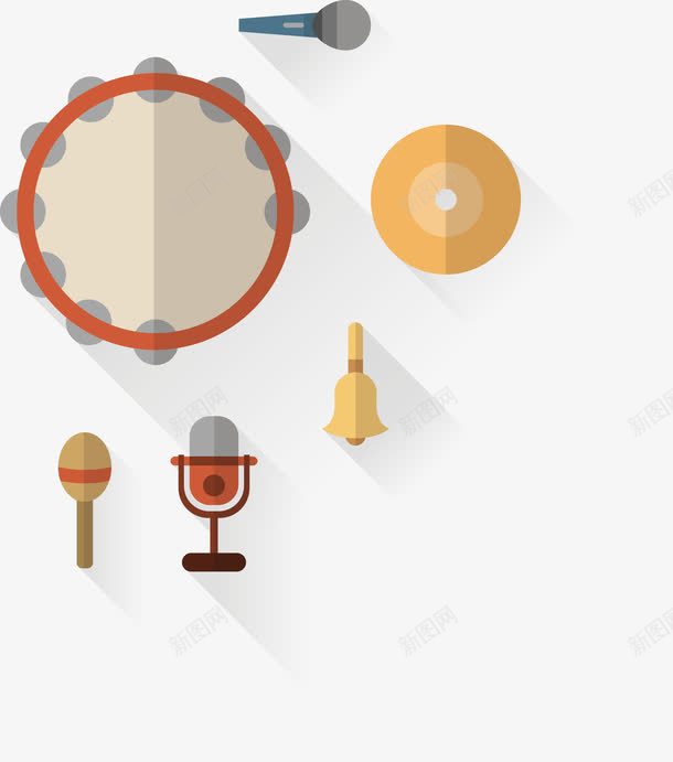 卡拉OKpng免抠素材_新图网 https://ixintu.com 手鼓 音乐 麦克风