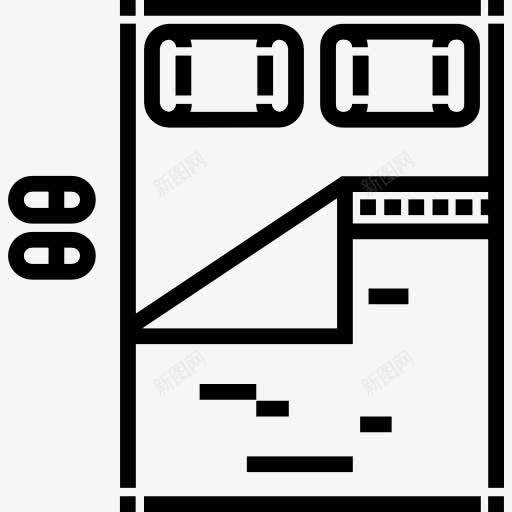 床图标png_新图网 https://ixintu.com 家具 家具和家居 床 舒适的卧室