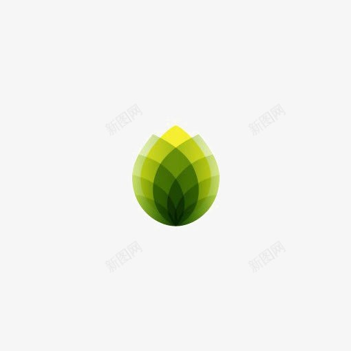 绿色叶片png免抠素材_新图网 https://ixintu.com 叶子 叶片装饰 扁平化 树叶 水墨叶片 渐变色