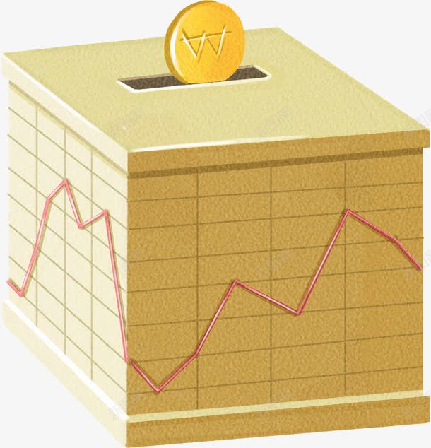 黄色卡通金币存钱罐金币png免抠素材_新图网 https://ixintu.com 卡通 存钱 金币 黄色