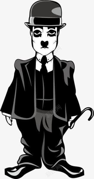 卓别林png免抠素材_新图网 https://ixintu.com 卓别林 卡通 手绘 绅士