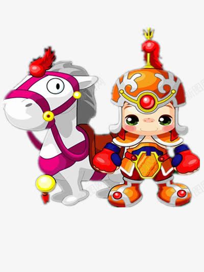卡通呆萌骑士png免抠素材_新图网 https://ixintu.com 人物 动物 拳击手套 盔甲