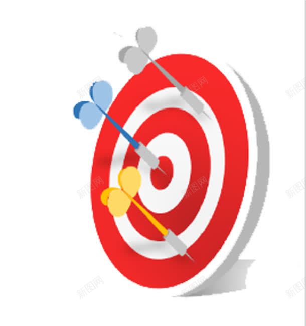 飞镖与钼靶png免抠素材_新图网 https://ixintu.com PPT 免抠PNG素材 商务 红色 钼靶 飞镖标靶