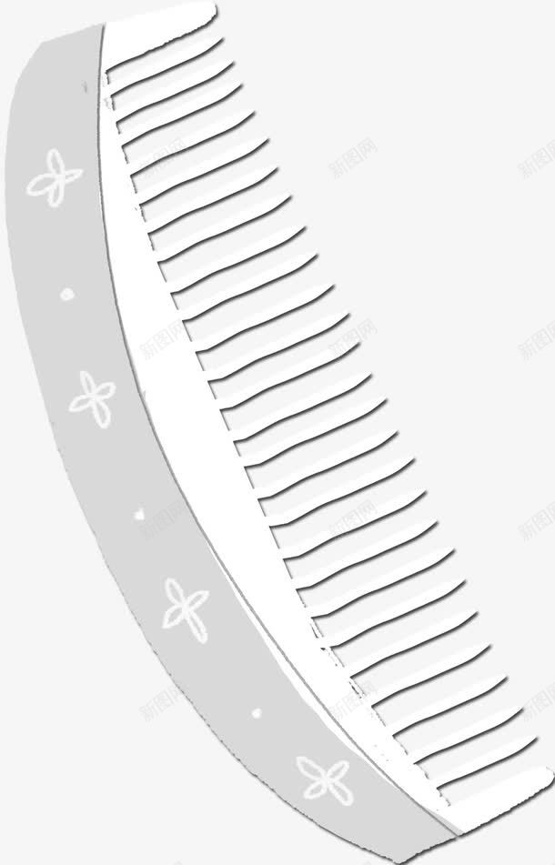 圆角梳子png免抠素材_新图网 https://ixintu.com 梳子