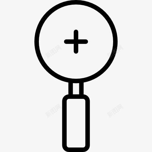 放大图标png_新图网 https://ixintu.com 侦探 变焦镜头 搜索 搜索引擎 放大镜