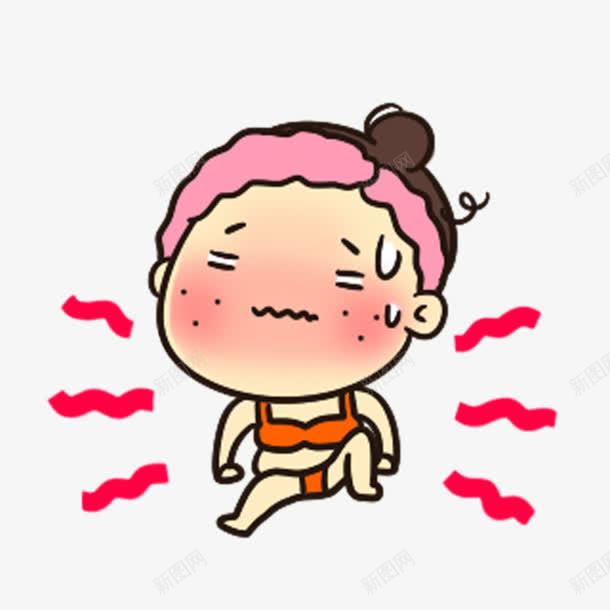 红色运动阿姨卡通png免抠素材_新图网 https://ixintu.com 卡通 红色运动 阿姨