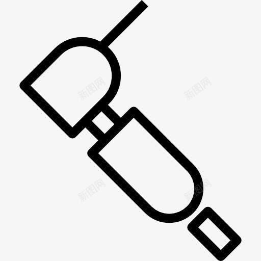 牙钻图标png_新图网 https://ixintu.com 保健和医疗 医学 器皿 工具 牙医 牙钻