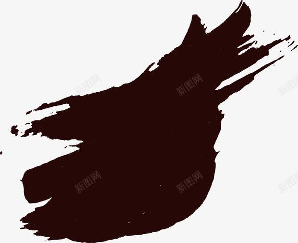 褐色水墨笔刷png免抠素材_新图网 https://ixintu.com 水墨 水墨笔刷 水彩 矢量png 褐色水彩 褐色笔刷