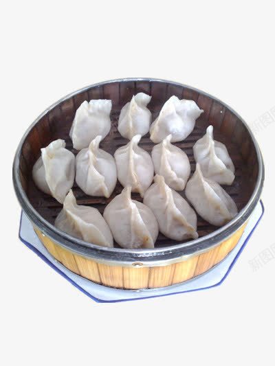 一笼蒸饺png免抠素材_新图网 https://ixintu.com 广式早餐 早餐 美食 蒸笼 饺子