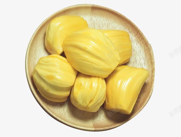 一盘剥好的榴莲png免抠素材_新图网 https://ixintu.com 产品实物 剥好的榴莲 榴莲 水果 盘