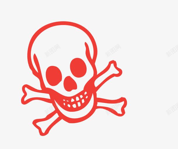 手绘骷髅头png免抠素材_新图网 https://ixintu.com 卡通 卡通素材 手绘 手绘素材 手绘骷髅头 骷髅头