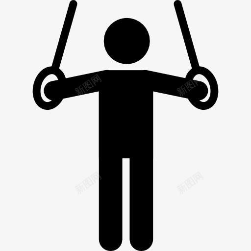 个人的体操运动员在环图标png_新图网 https://ixintu.com 个人 个人运动 体操运动员 体育 多项运动 戒指