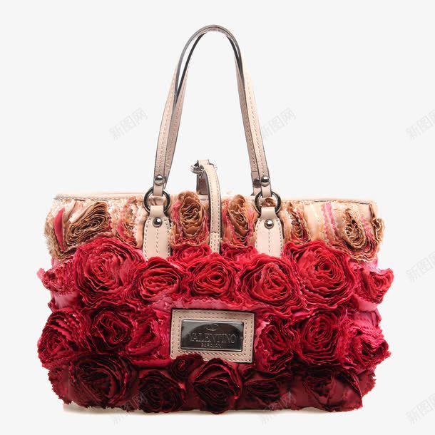 瓦伦蒂诺花朵包包png免抠素材_新图网 https://ixintu.com Valentino 产品实物 包包 单肩 女款包包 瓦伦蒂诺 花朵