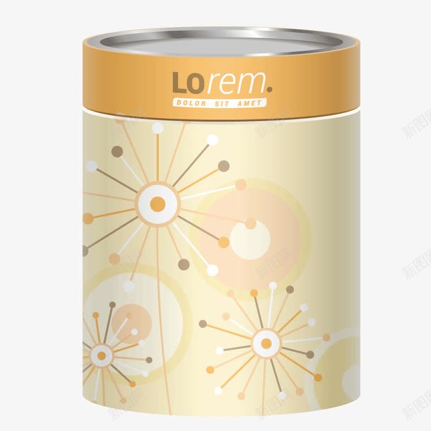 黄色食品罐子png免抠素材_新图网 https://ixintu.com 罐子 食品 黄色
