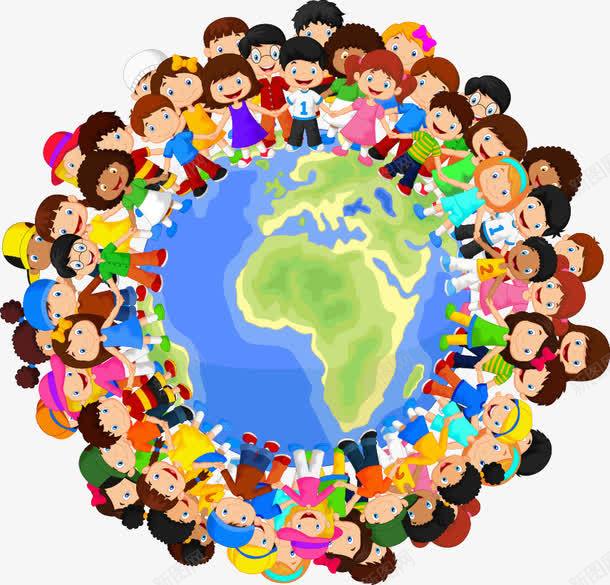 地球边上的小孩png免抠素材_新图网 https://ixintu.com 人物 儿童 卡通地球 卡通小朋友 地球 小朋友 矢量人物 矢量小朋友